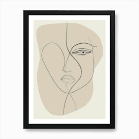 Woman'S Face 101 Art Print