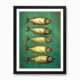 Vintage Sardines Art Print