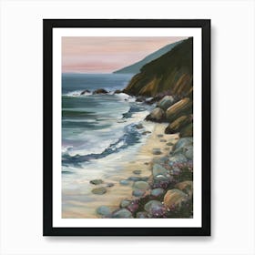 Summer Seascape Oil Painting 1 Art Print
