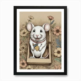 Mouse In A Box 1 Art Print