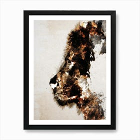 Abstract Lion Art Print