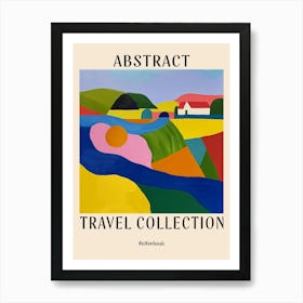 Abstract Travel Collection Poster Netherlands 2 Art Print