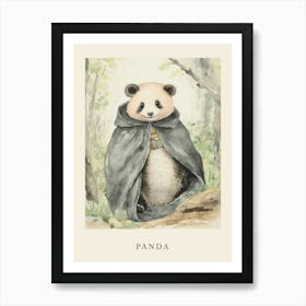 Beatrix Potter Inspired  Animal Watercolour Panda 2 Art Print