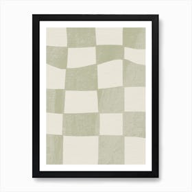 Sage Checkerboard 1 Art Print