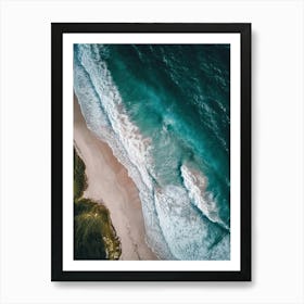 Aerial View Of A Beach 97 Art Print