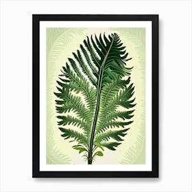 Tassel Fern 1 Vintage Botanical Poster Art Print