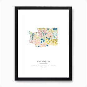 Washington | Wildflower Mix Art Print