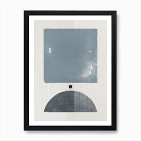 Modern Blue Situation Art Print