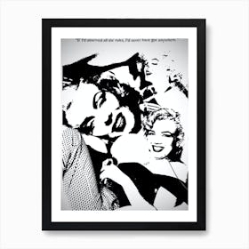 Marilyn Monroe B&W Print Art Print