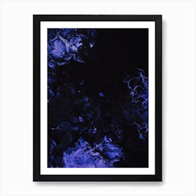 Abstract Blue Water Art Print