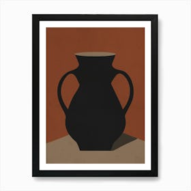 Minimalist Ceramic Vase Neutral 3 Art Print
