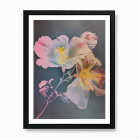 Iridescent Flower Peacock Flower 3 Art Print