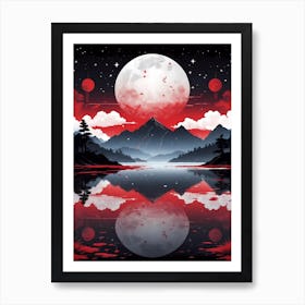 Full Moon In The Sky 1 Art Print