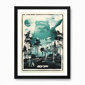 Star Wars 40th Anniversary Poster Art Print