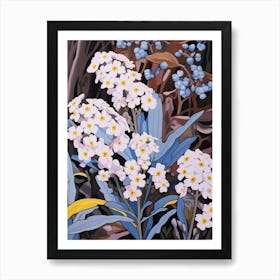 Forget Me Not 6 Flower Painting Art Print