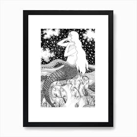 Starry Siren Art Print