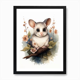 Adorable Chubby Posing Possum 6 Art Print