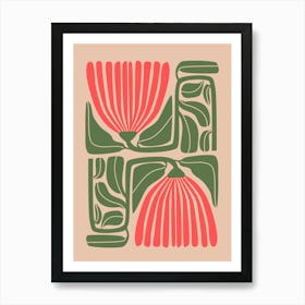 Abstract Flower Art Print Art Print