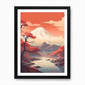 Mount Fuji Japan 2 Hiking Trail Landscape Art Print