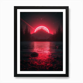 Red Moon In The Sky 2 Art Print