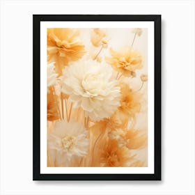 Boho Dried Flowers Marigold 2 Art Print