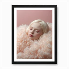 Girl In Pink Art Print