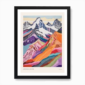 Grossglockn Austria 1 Colourful Mountain Illustration Poster Art Print