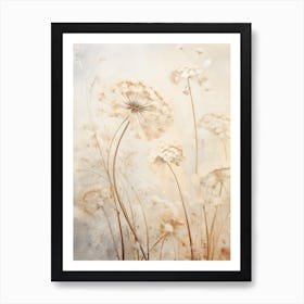 Boho Dried Flowers Queen Annes Lace 2 Art Print