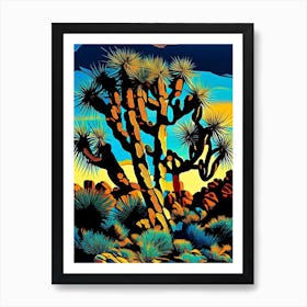 Joshua Tree Pattern Nat Viga Style  (4) Art Print