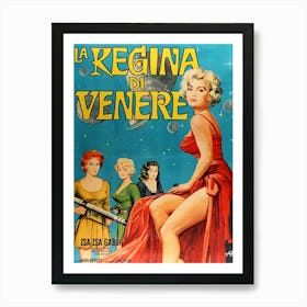 Zsa Zsa Gabor, Scifi Movie Poster, Reign Of Venera Art Print