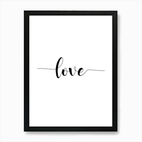 Love Typography Art Print