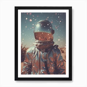 Cosmic Astronaut in the desert Poster