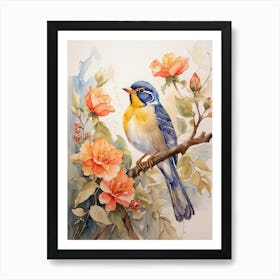 Bird On A Branch Art Print