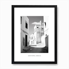 Poster Of Tangier, Morocco, Photography In Black And White 1 Art Print