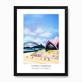 Sydney Harbour Art Print Art Print