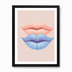 Lips On A PB VECTOR ART  Art Print