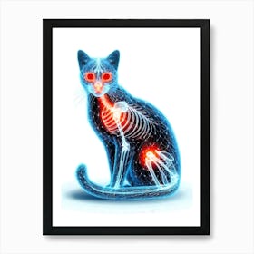 Feline Cat Creative Artwork Illustration 36 Art Print