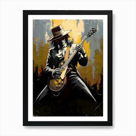 Mysterious Musician Art Print