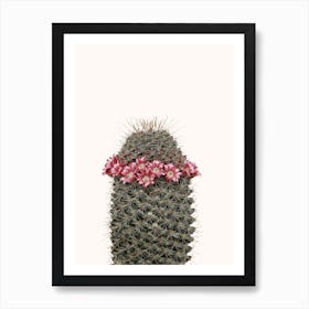 Cactus Flower Crown Art Print