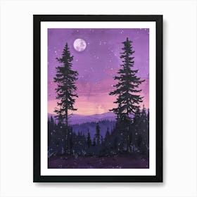 Night Sky Canvas Print 1 Art Print