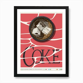 Coke With Ice Poster