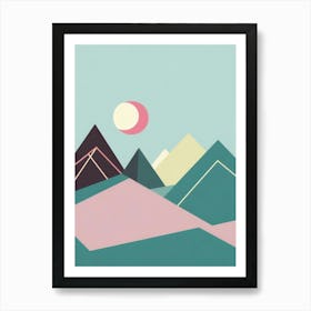 Abstract Mountain Landscape 1 Art Print