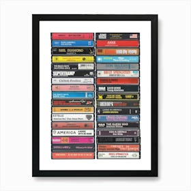 American Music Anthems Cassette Print Art Print