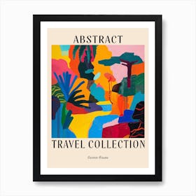 Abstract Travel Collection Poster Guinea Bissau 3 Art Print