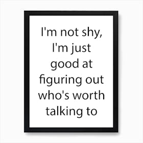 Sarcastic Quote 16 Art Print