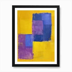 Purple Squares 8 Art Print