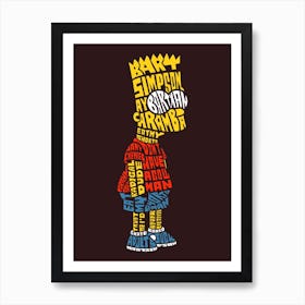 Bart Simpson Art Print
