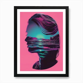 Woman'S Face 8 Art Print