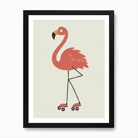 Sneaker Flamingo Nursery Art Print by Jonas Loose - Fy