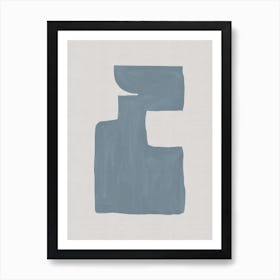 Mid Century Blue Iii Art Print